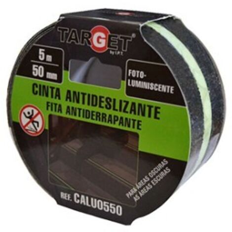 CINTA NASTRO ANTISCIVOLO  FOTULUMINISCENTE 5M X 50MM FLUORESCENTE