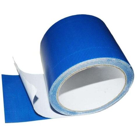 Cinta para reparar lonas, para sellar camiones o invernaderos, lonas para carpas o cenadores (8 cm x 5 m, azul)