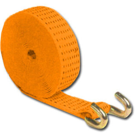 Cinta ratchet 50 mm x 10 m esl. naranja con gancho abierto