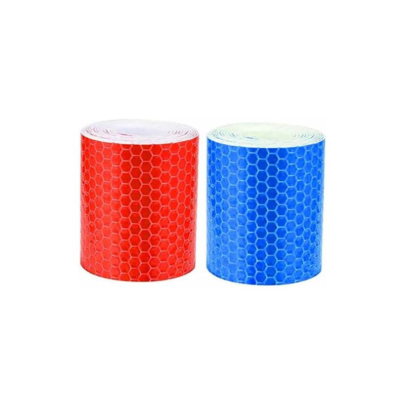 

Cinta reflectante, 2 piezas de 5 cm x 3 metros de alta visibilidad, autoadhesiva, autoadhesiva, cinta reflectante para vehículos, automóviles,