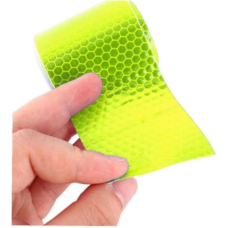 Cinta reflectante de alta calidad de 1 metro, se puede pegar y cortar, cinta reflectante resistente a la intemperie, señalización de seguridad, cinta reflectante (verde)