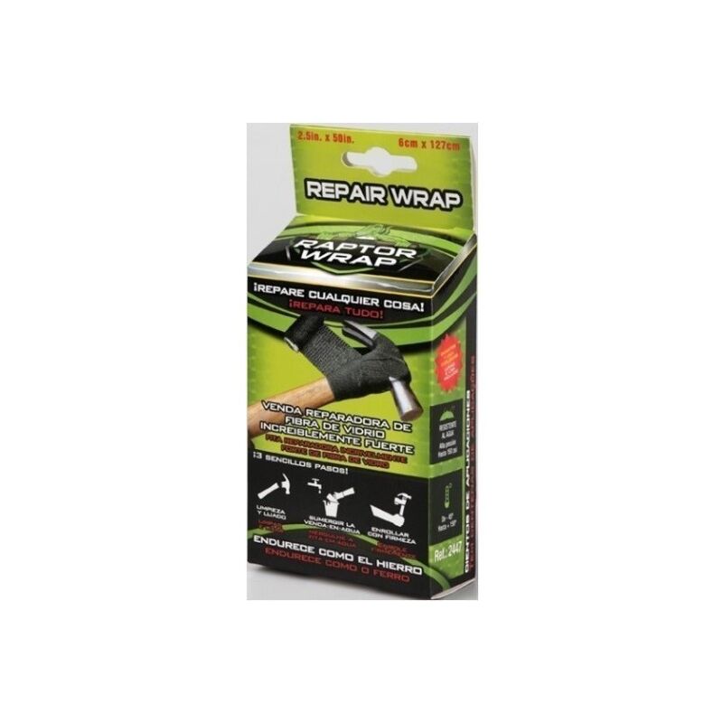 

Cinta reparadora fibra vidrio 6X127 CM - Raptor Wrap