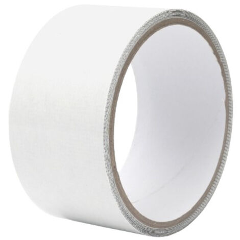 Cinta reparadora para mosquiteras de 5 cm x 2 m, cinta autoadhesiva para reparar mosquiteras, tira reparadora para ventanas - Blanca