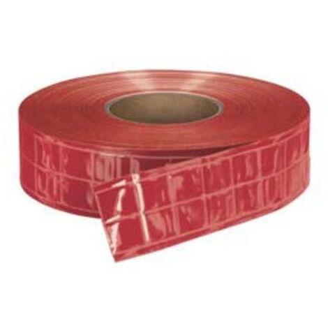 Cinta retroreflectante para coser plastificada Osaka. Cinta alta visibilidad para ropa de trabajo. Rojo fosforescente
