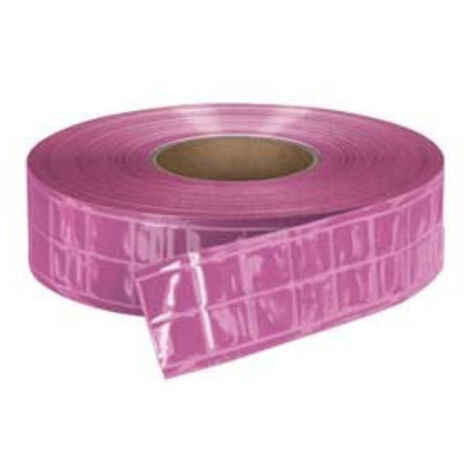 Cinta retroreflectante para coser plastificada VALENTO Osaka. Cinta alta visibilidad para ropa de trabajo. Rosa fosforescente