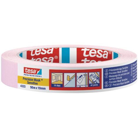 Cinta rosa 50m x 50mm enmascaramiento de precisión para materiales delicados TESA - 04333-00021-02