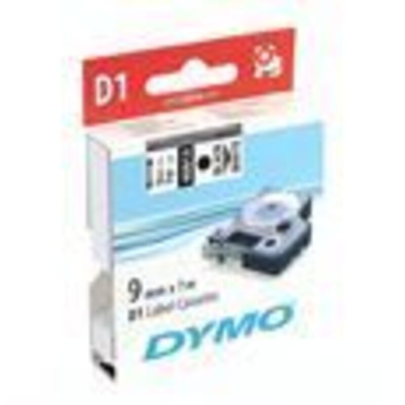 Dymo - Cinta de escritura Tape-W.9mm Tape-L.7m Stand.black on white (Por 5)
