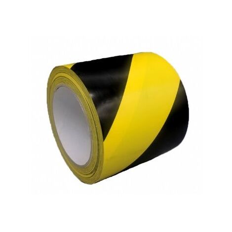 CINTA SEÃ‘ALIZACIÃ“N PVC AMARRILLO/NEGRO 100MM X 33M - MIARCO