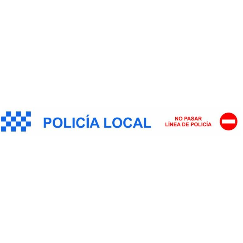 

Rollo Cinta Señalizacion 7,5Cmx200M Policia Local
