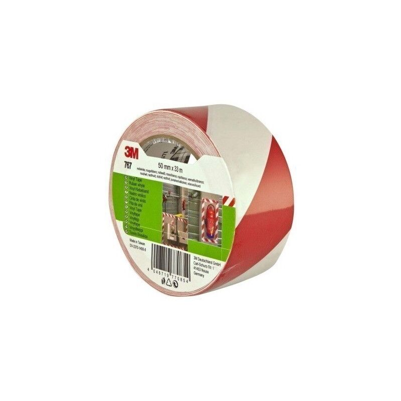 

Cinta Adhesiva 50Mmx 3 t Señalizacion Vinilo Rojo/Blanco 764 - 3M