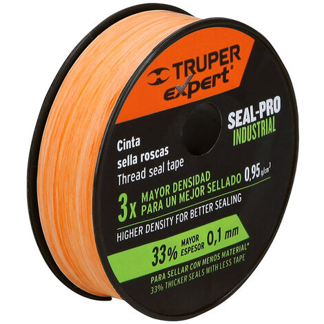 Cinta teflón industrial - 13 mm - 13 m - Naranja