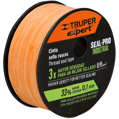 Cinta teflón industrial - 19 mm - 13 m - Naranja