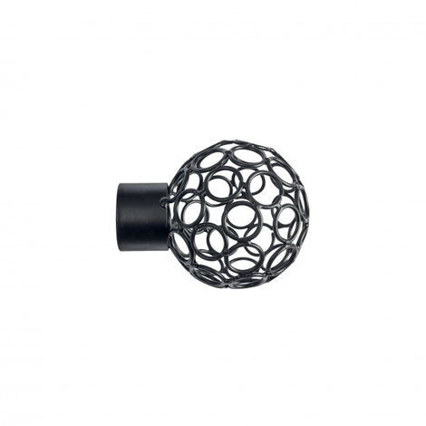 CINTACOR - IDEAS28 1 TERMINALE MODELLO CERCHI NERO 28mm