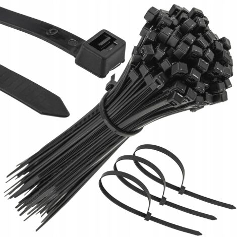 Cintas de sujeci贸n fuertes para cables Trytki negras 1.8x100 100 unidades