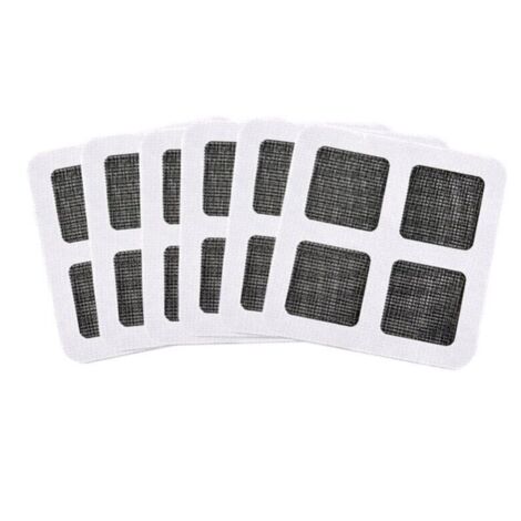 Cintas para reparar mosquiteras (24 unidades), parches para mosquiteras, pegatinas para ventanas, kit de reparación de mosquiteras (paquete de 6)