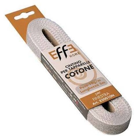 Cintino avvolgibili cotone avana/grigio mm 22 gr/mt 18 mt  5 (6 pezzi) Effe