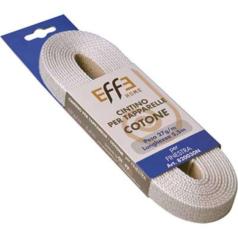 Effe - cintino avvolgibili cotone avana/grigio mm 22 gr/mt 27 mt 5,5