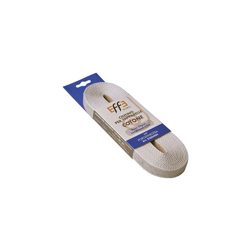 Cintino avvolgibili cotone avana/grigio mm 22 gr/mt 27 mt 7,5