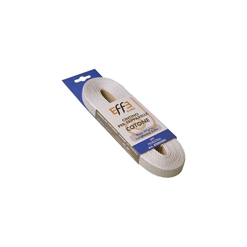 Effe - cintino avvolgibili cotone avana/grigio mm 22 gr/mt 27 mt 5,5