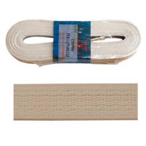 CINTINO PVC PER AVVOLGIBILI BEIGE IN MATASSINE- - mt.5,5x mm.22h. in matassina - 1 matassa