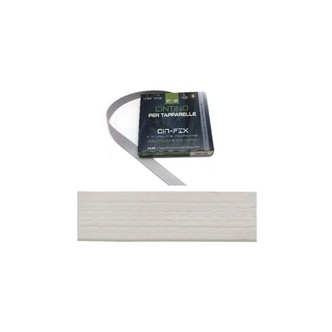 CINTINO PVC PER AVVOLGIBILI BIANCO IN MATASSINE- - mt.5,5x mm.22h. in matassima - 1 matassa