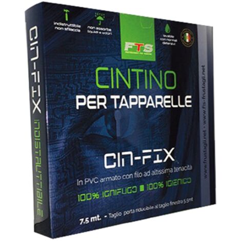 CINTINO TAPPARELLA PVC CIN-FIX BIANCO 7.5MT