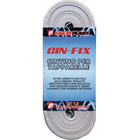 CINTINO TAPPARELLA PVC CIN-FIX GRIGIO 7.5MT