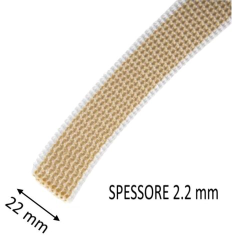 CINTINO TIPO EXTRA BEIGE LARGHEZZA 22 MM - SPESSORE 2.2 MM