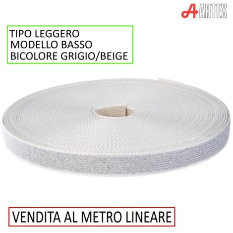 CINTINO TIPO LEGGERO BASSO GRIGIO/BEIGE LARGHEZZA 18 MM - SPESSORE 1.8 MM