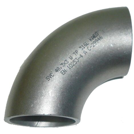 Cintrage 90º soudure 3D acier S235 - ATUSA Dimensions : Ø1.1/2" x 2.6 mm