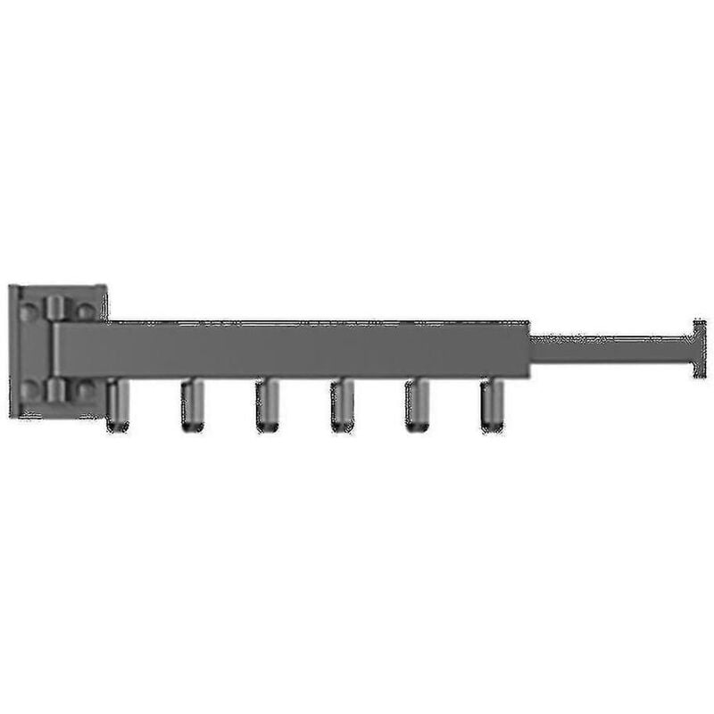 Cintre à linge pliable, support mural rétractable, étendoir à linge en aluminium, espace de rangement