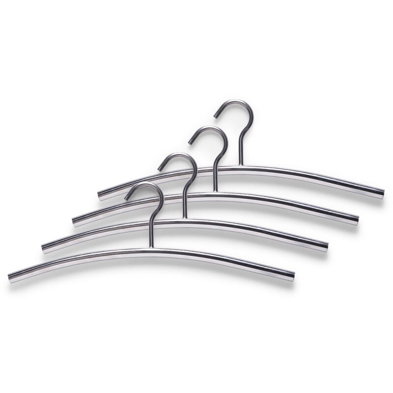 Zeller - Cintre - acier inoxydable, 4 pièces complètes