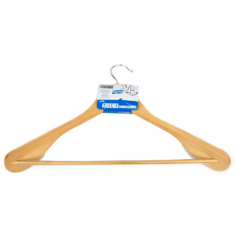 Cintre Bois Naturel Galbé Antiglisse