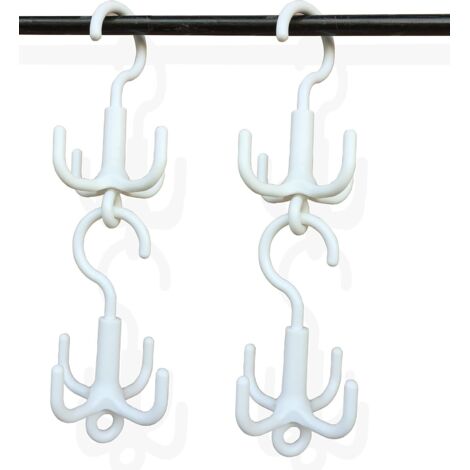 Cintre de sac à main rotatif 4pcs 360 pour placard,