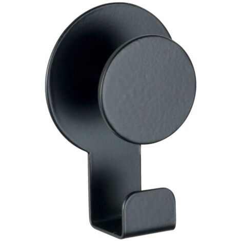 Cintre de salle de bain BLANDAS noir mat, Wenko