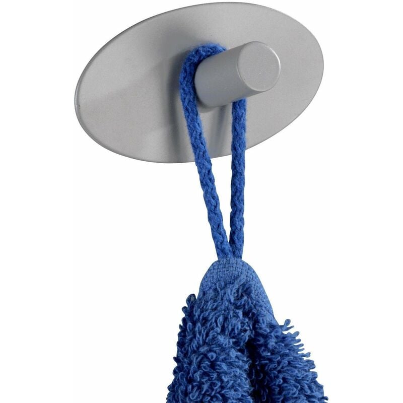 Wenko - Cintre de salle de bain piceno, gris mat, 2 pièces