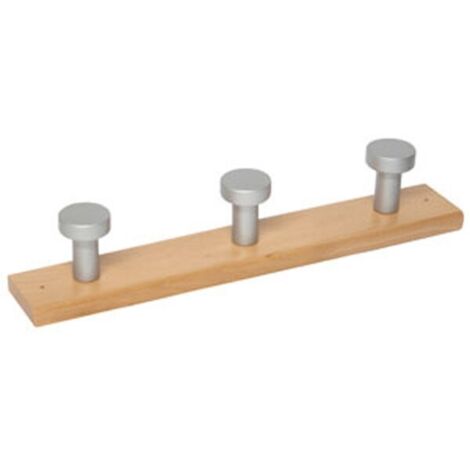 CINTRE EN BOIS 3P CHROME HÊTRE B.HÊTRE