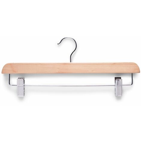 Cintre en bois avec pinces pour jupe, 1 pièce, ZELLER