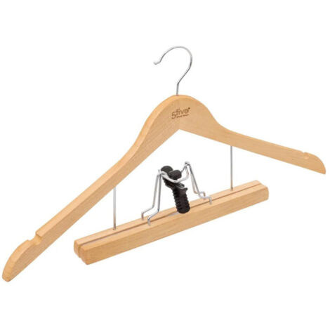Cintre en Bois "Costume" 44cm Naturel