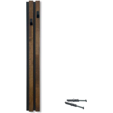 Cintre en bois Lamele 98 cm, module 12 cm, marron