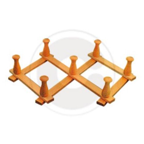 Cintre extensible en bois de hA tre 7 crochets 40 cm