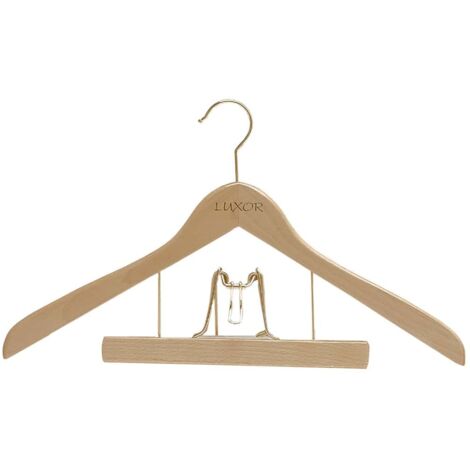 Cintre Galbé Combiné Bois Naturel Luxor Lieutenant 45cm - Mondex