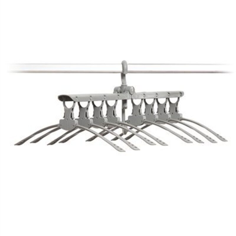 Cintres, cintres pliables, cintres à vêtements de, cintres portables, cintres à chemises, cintres pliables multiples 8 en 1 Spavver Grey.