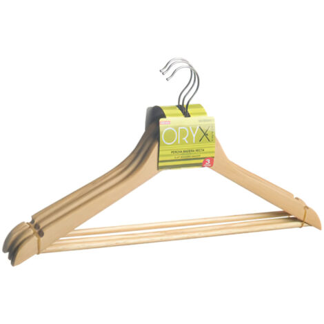 Cintre Oryx bois droit 450 mm (Pack 3 unités)
