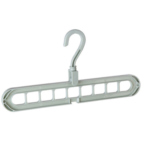 Cintre pliable rotatif antidérapant, multifonctionnel, 9 trous, pour chambre, dortoir ou salle de bain.