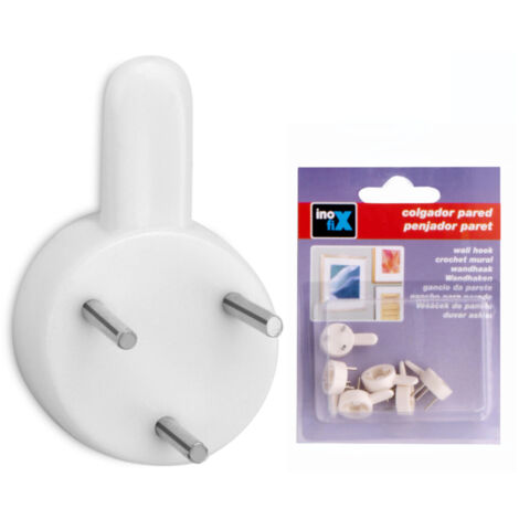 Cintre Pour Cadres . Blanc (BLISTER 6 Unités)  Inofix
