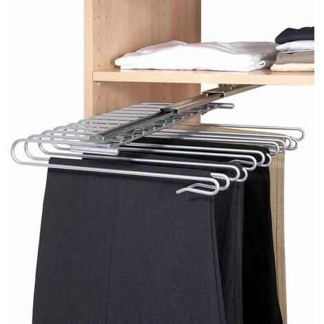 Cintre à vêtements avec bâton télescopique, support de montage en rack  abaissé - largeur 87 - 130 cm, WENKO, WENKO
