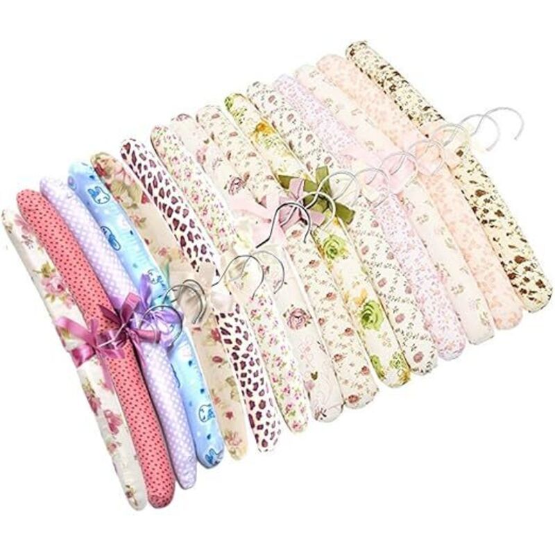 Cintre rembourré, 5PCS de cintres Floraux pour Manteau Chemise Blouse Robe Douce Hanger Rack-Livraison aléatoire - Ahlsen
