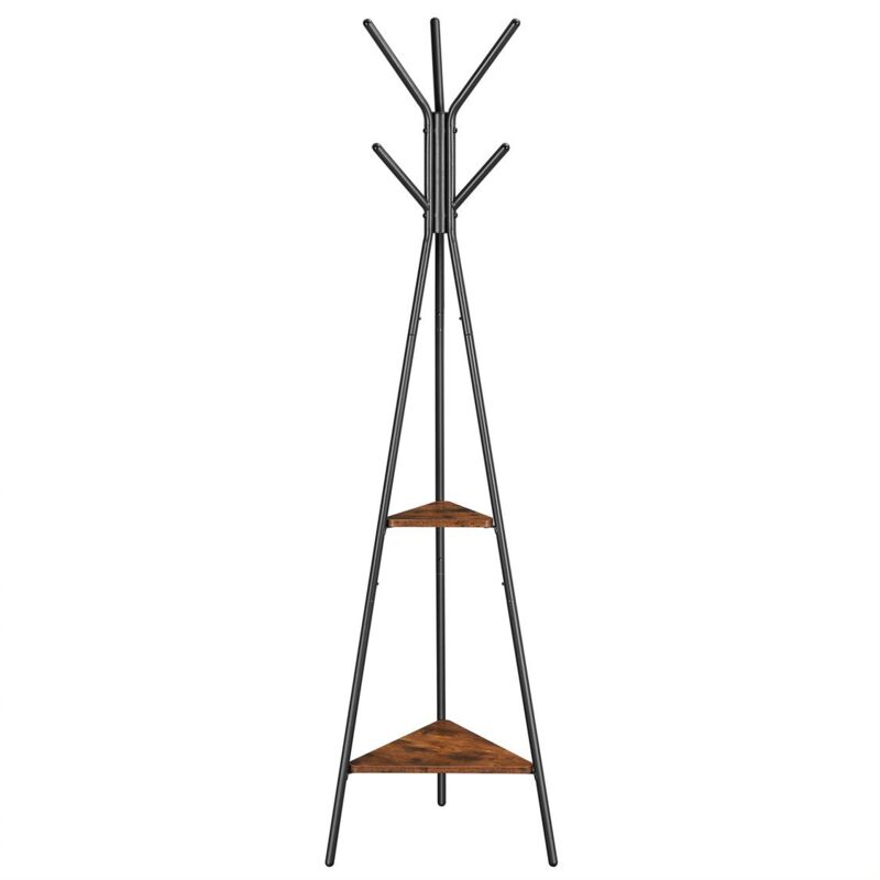 Cintre sur pied marron foncé pour le hall d'entrée pour vêtements BEGRYF 49x49x179