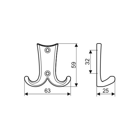 Cintre WP05, nickel brossé
